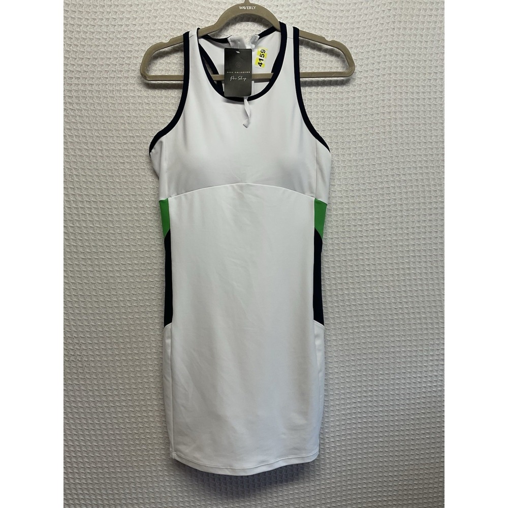 Sage Collective Women's‎ Size L White Tennis Dress With Built-In Bra/Shorts NWT